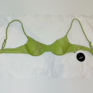 NWT Lulus Heat Wave Light Green
Sparkly Underwire Bikini Top
